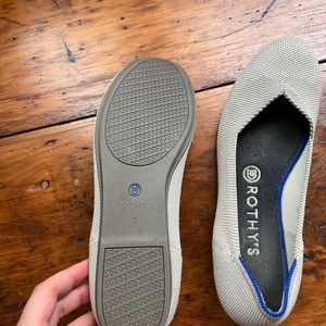 Rothy’s light grey “the flat”. Barely worn